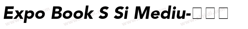 Expo Book S Si Mediu字体转换